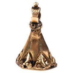 Antique Georgian Gold Agate Intaglio Seal Fob Pendant