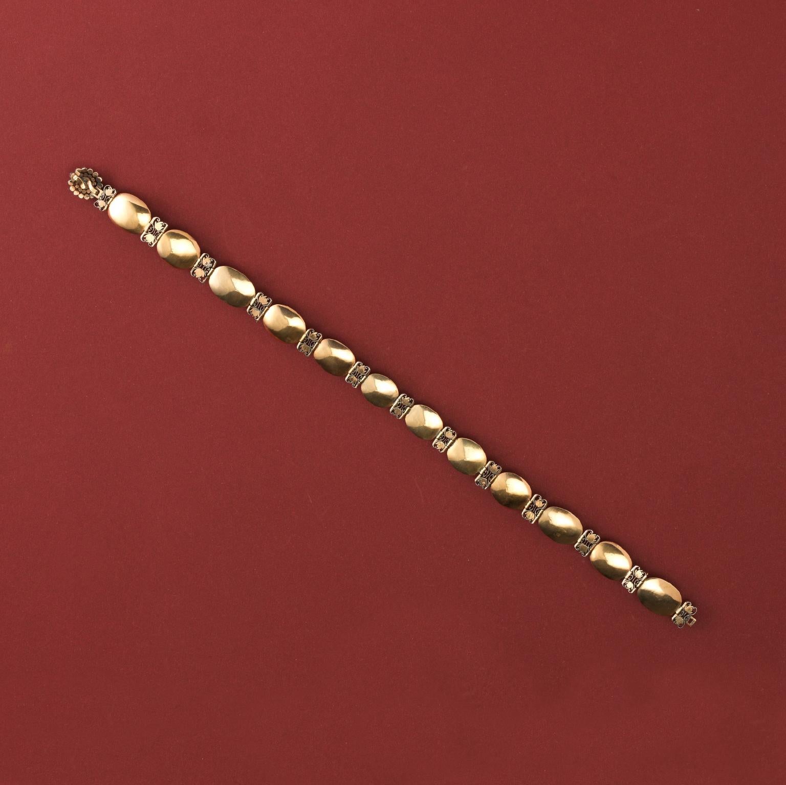 Georgian Gold and Silver Diamond and Garnet Choker Necklace 2