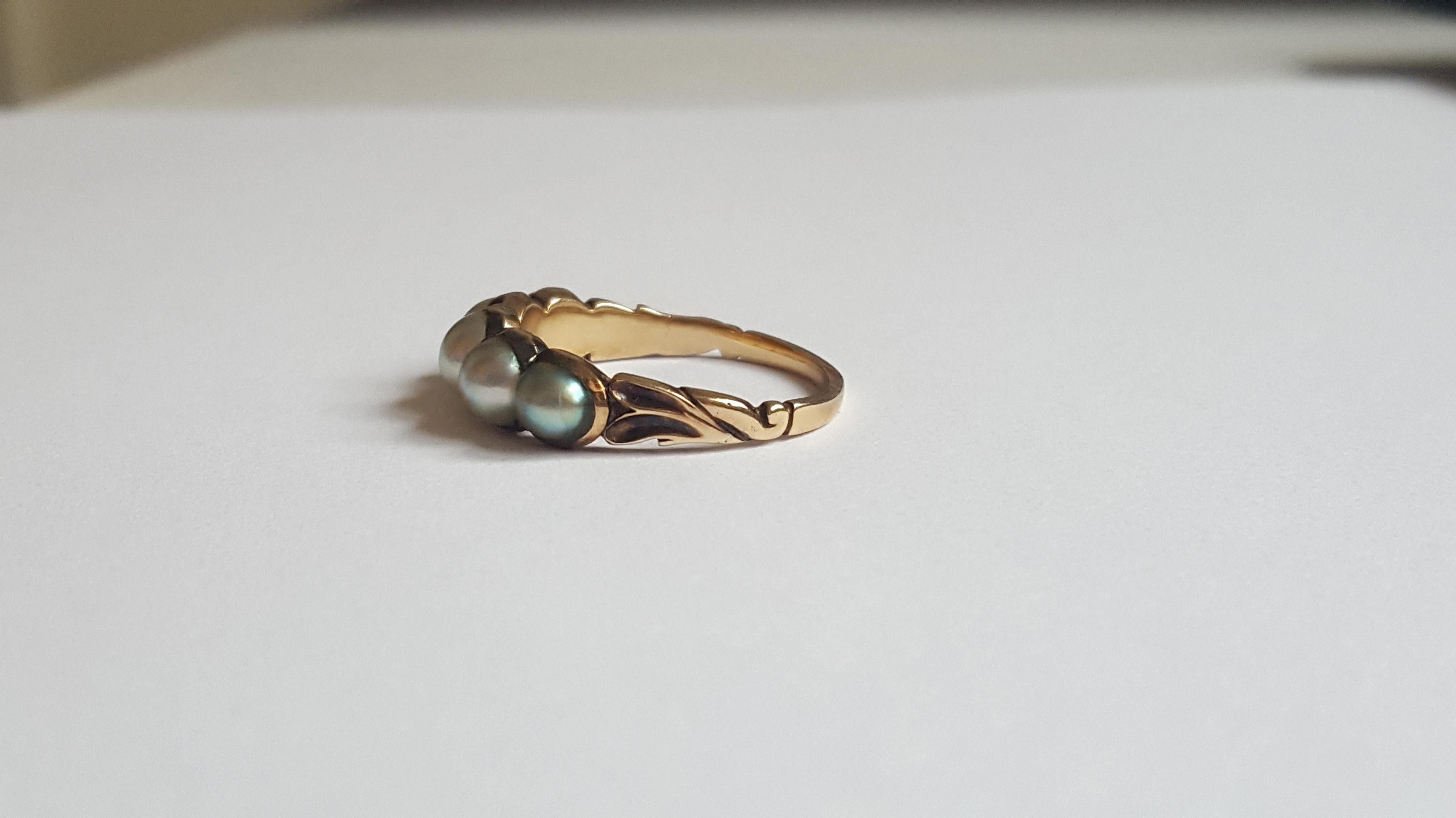 georgian pearl ring