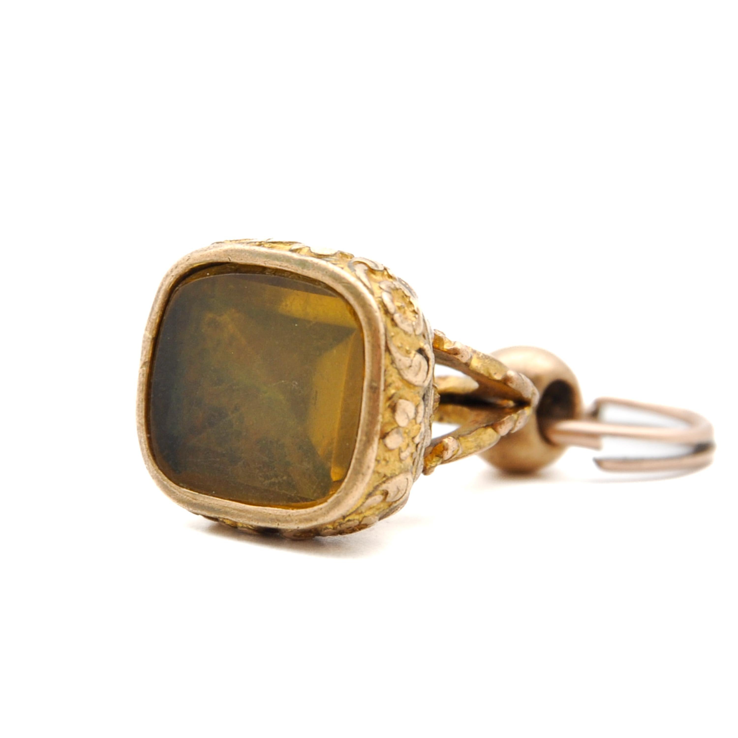 da uomo o donna Portacartellini in oro georgiano con anello divisorio in vendita