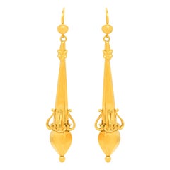 Antique Georgian Gold Dangle Earrings