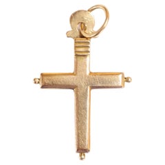 Croix française en or rose 18 carats de style géorgien