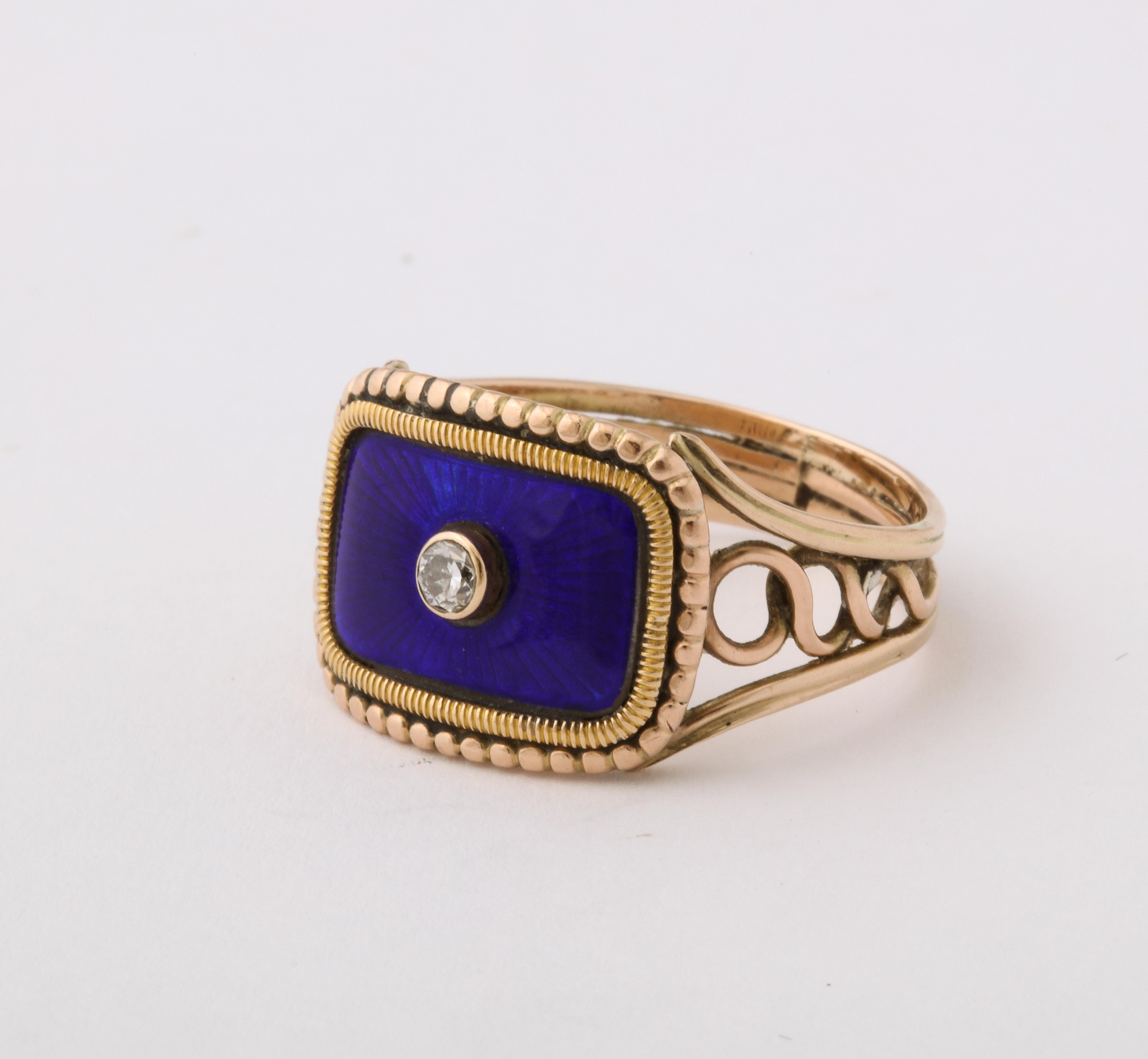 guilloche enamel rings