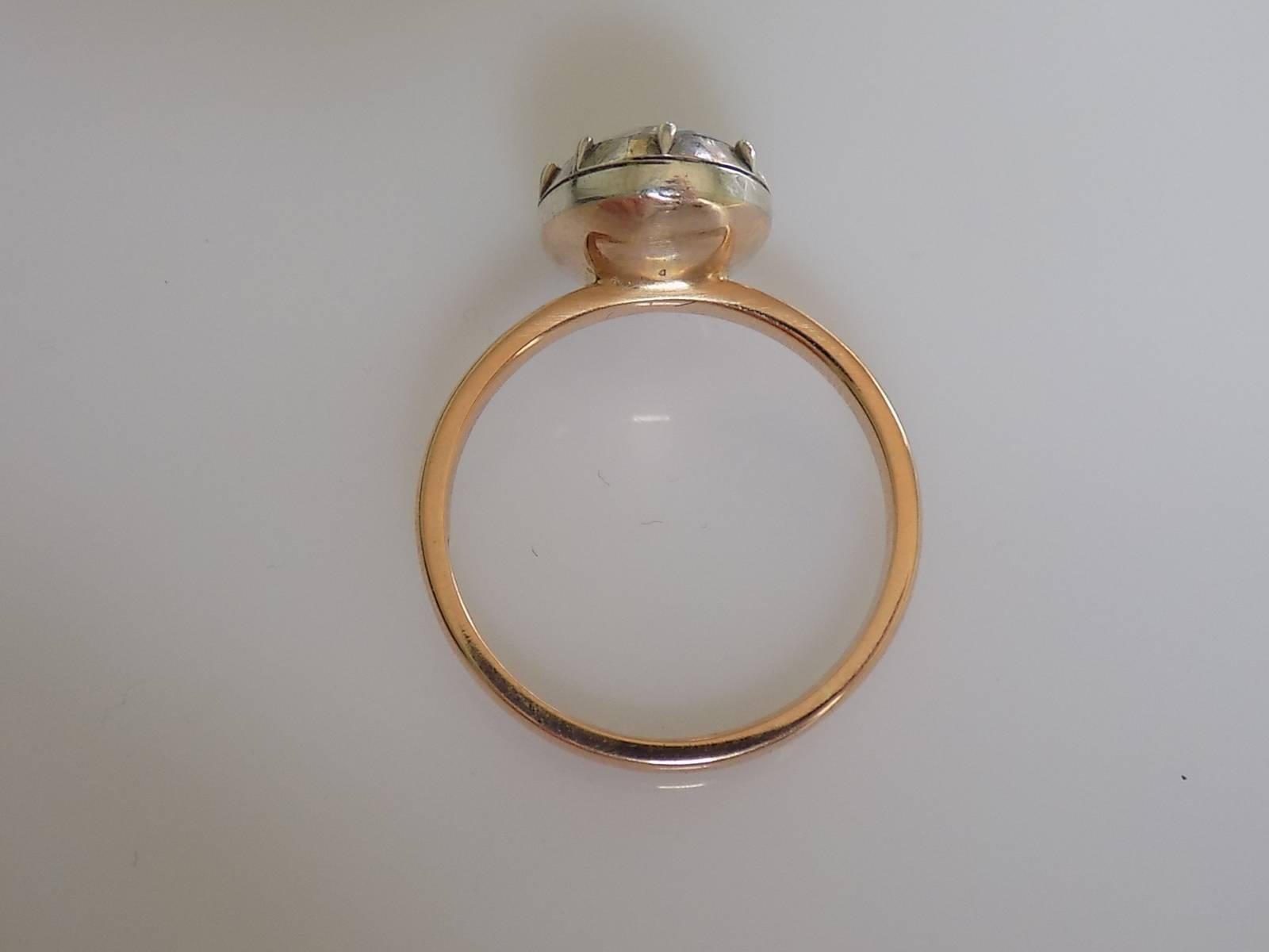 gold crystal ring