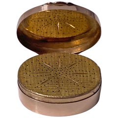 Antique Georgian Gold Vinaigrette, circa 1800