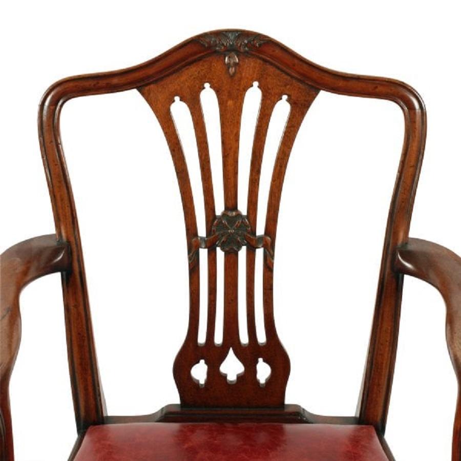 Georgian Hepplewhite Elbow Chair, 19th Century In Good Condition For Sale In London, GB