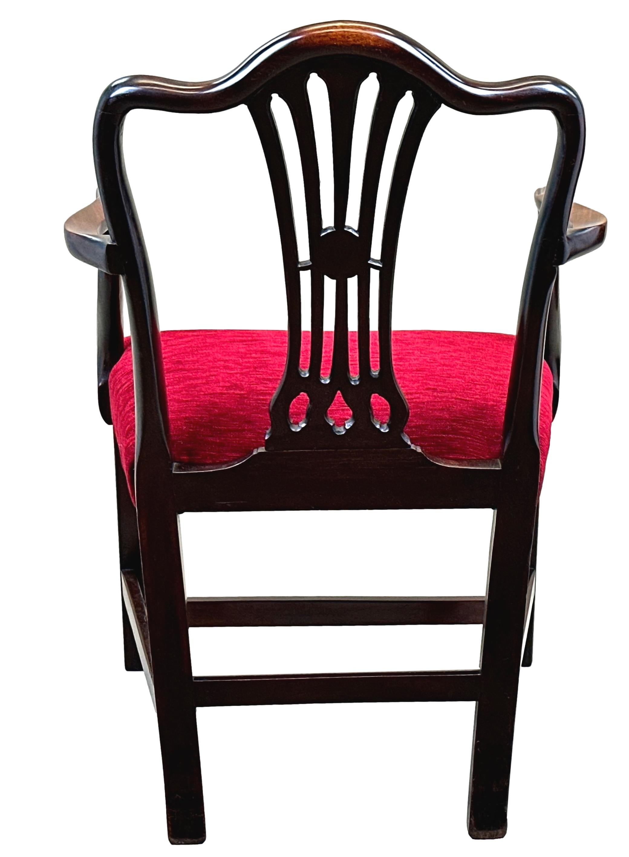 Georgian Hepplewhite Mahogany Desk Armchair 2