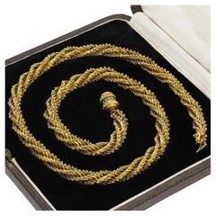 Georgian High Carat Fancy Link Chain