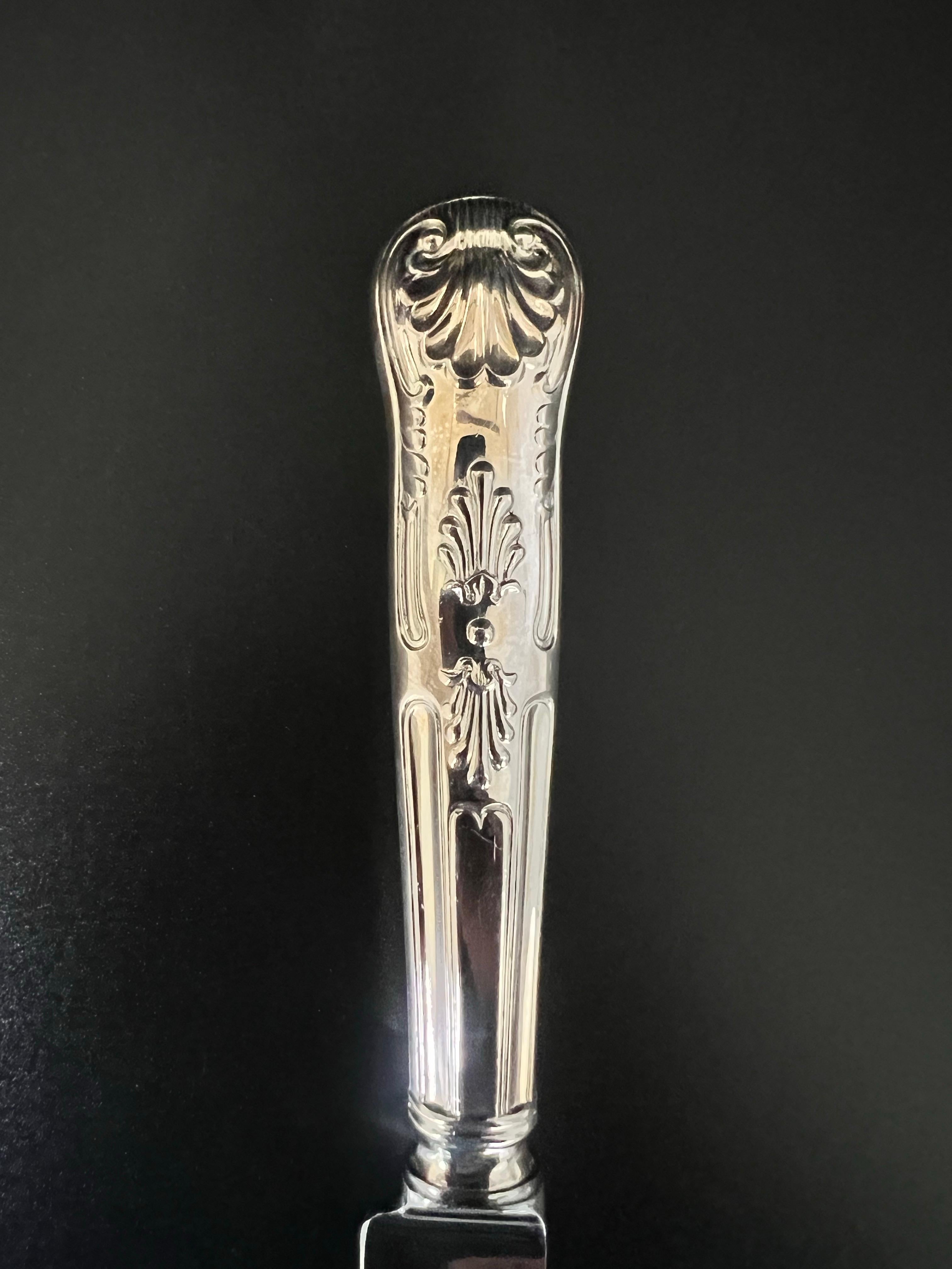 Georgian House Stainless Silverplate English Flatware with Original Box, 65 pcs For Sale 9