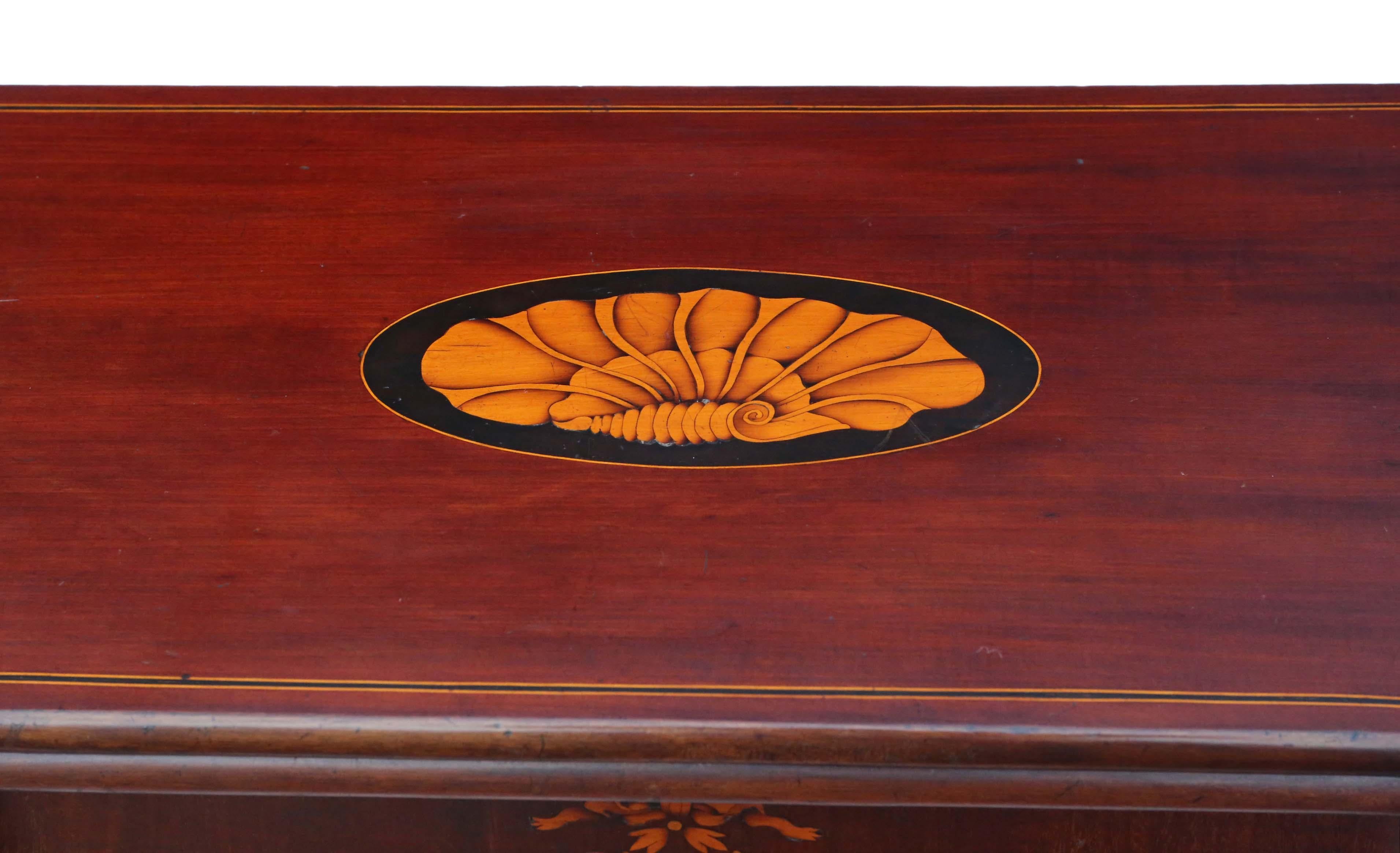 George II Georgian II circa 1750 Inlaid Mahogany Folding Card Table Tea Console