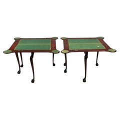 Georgian, Irish Card Tables, Mahogany, Toolled Felt, Ireland, 1820s