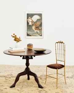 Georgian Isle of Man Tilt-Top Mahogany Center Table