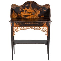 Georgian Japanned Side Serving Table, circa 1790