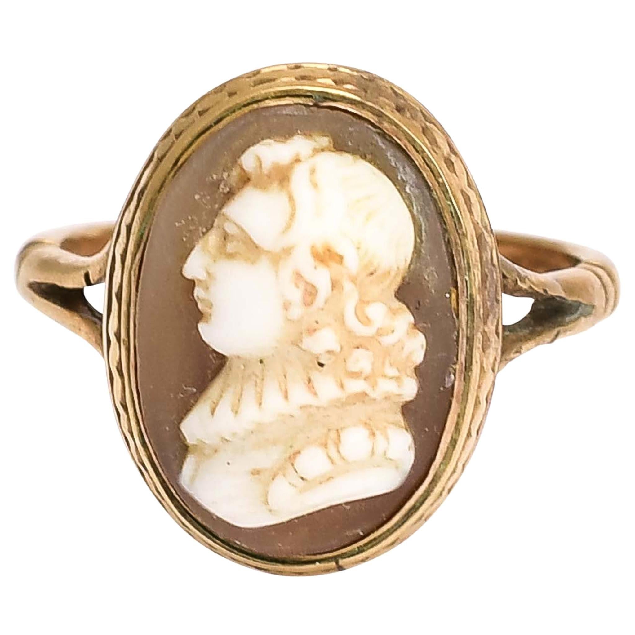 Georgian John Milton Cameo Ring For Sale
