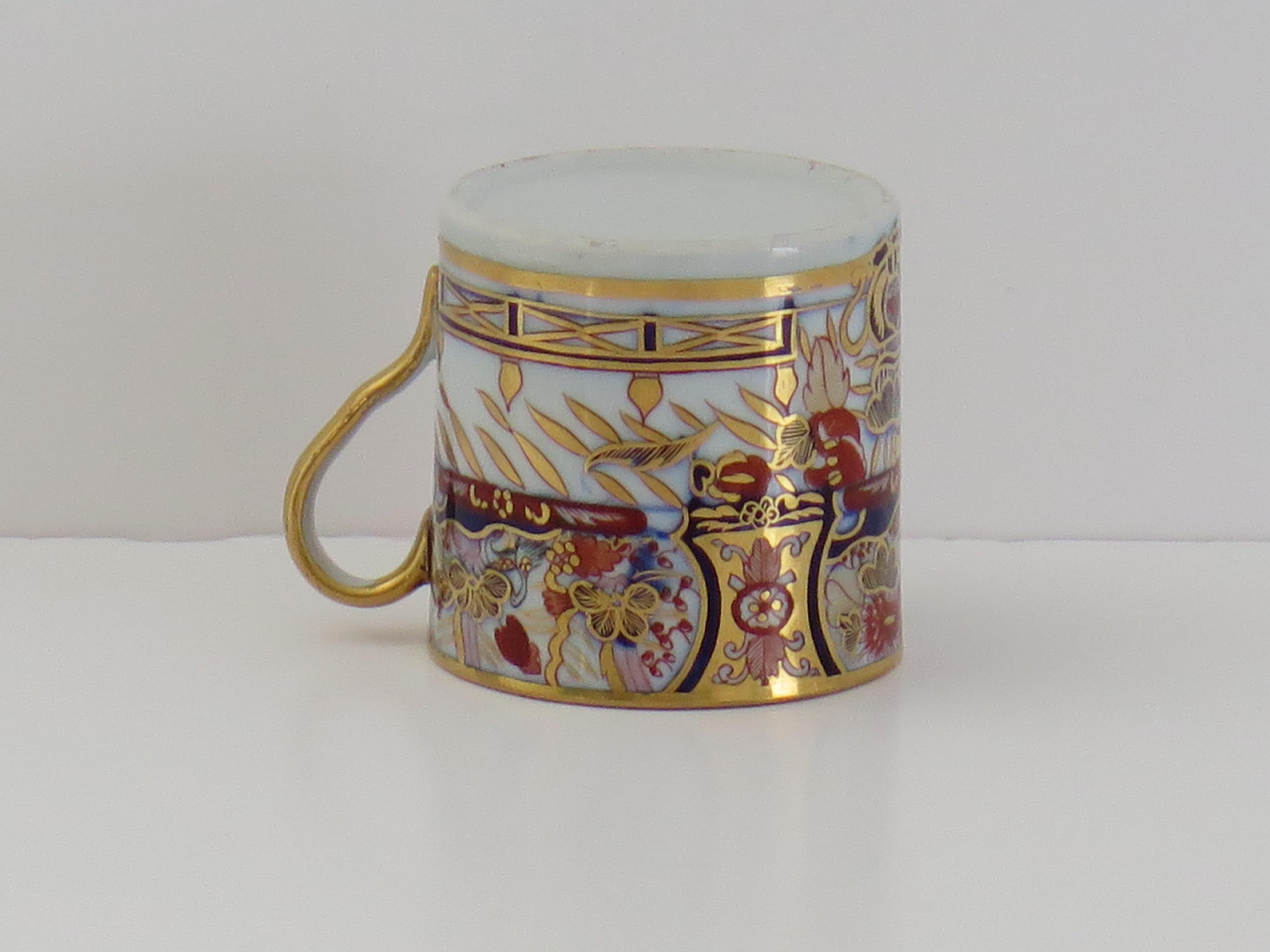 Georgian John Rose Coalport Coffee Can Porcelain Nelson Japan Ptn, Circa 1805 5
