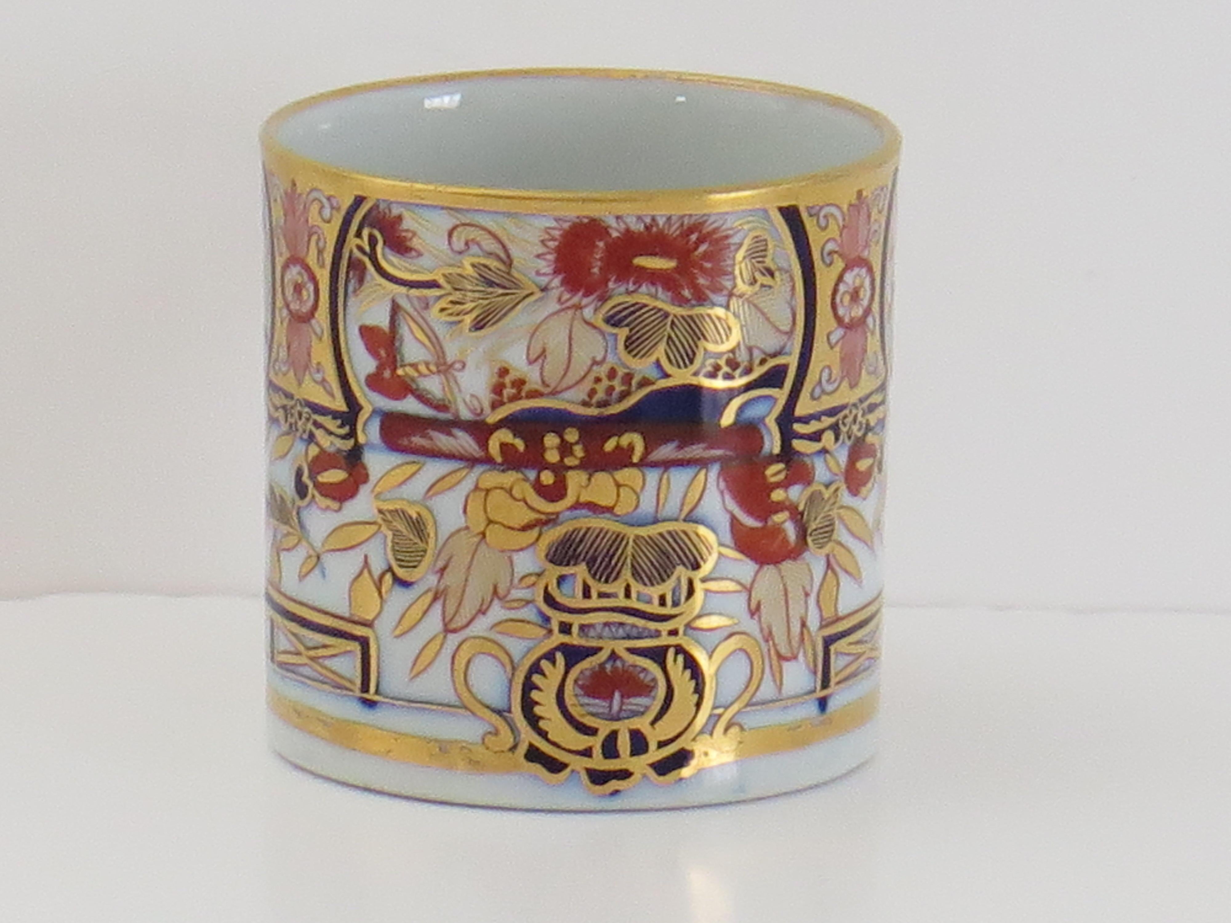 19th Century Georgian John Rose Coalport Coffee Can Porcelain Nelson Japan Ptn, Circa 1805