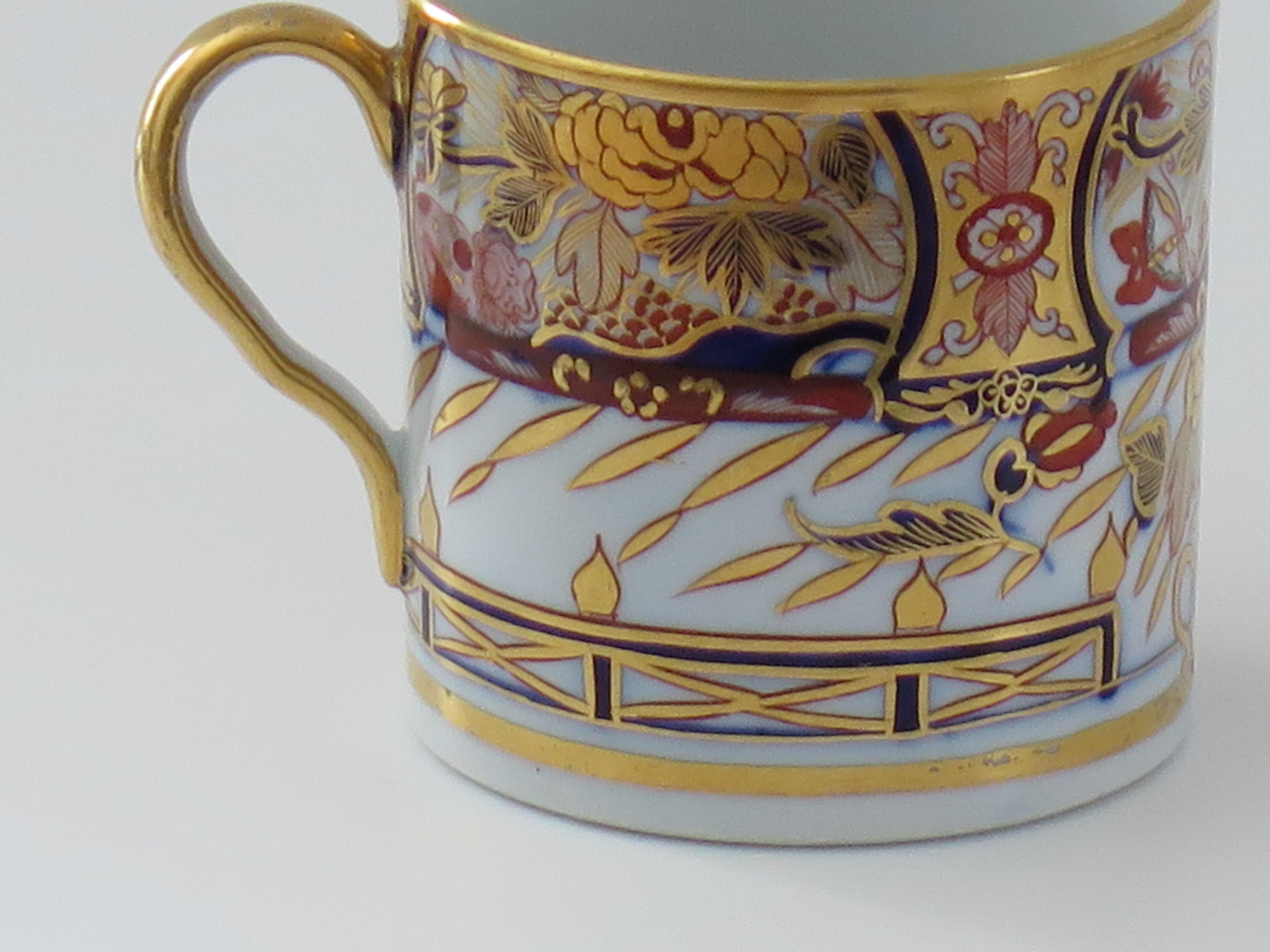 Georgian John Rose Coalport Coffee Can Porcelain Nelson Japan Ptn, Circa 1805 2