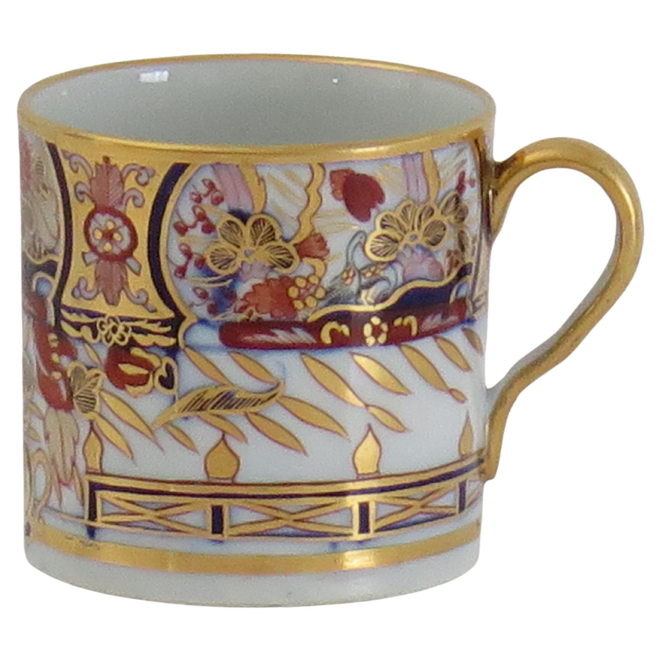 Georgian John Rose Coalport Coffee Can Porcelain Nelson Japan Ptn, Circa 1805