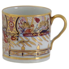 Canne à café géorgienne John Rose Coalport en porcelaine Nelson Japan Ptn, vers 1805