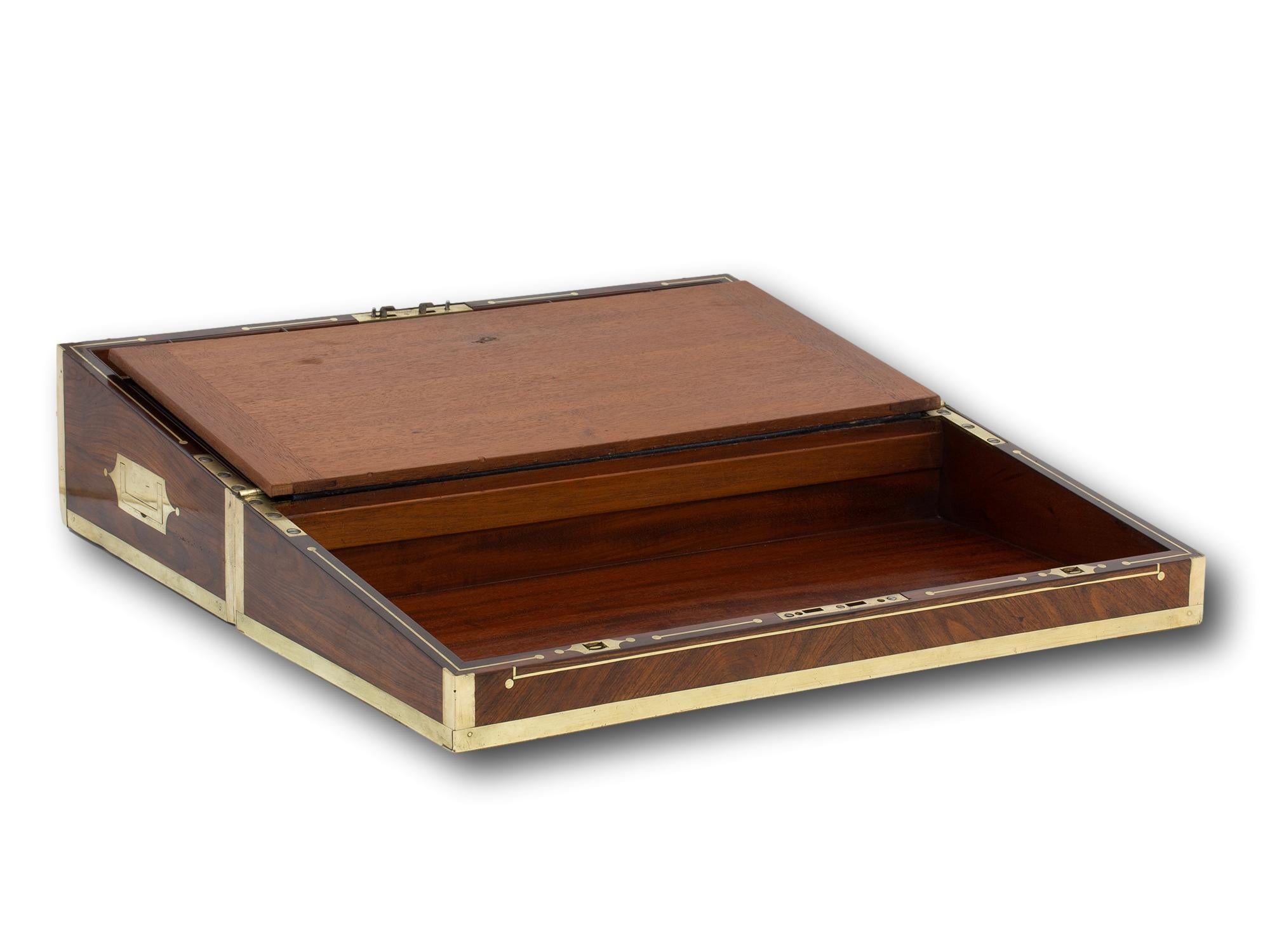 Caja de escritura georgiana de Kingwood de David Edwards con compartimento secreto en venta 3