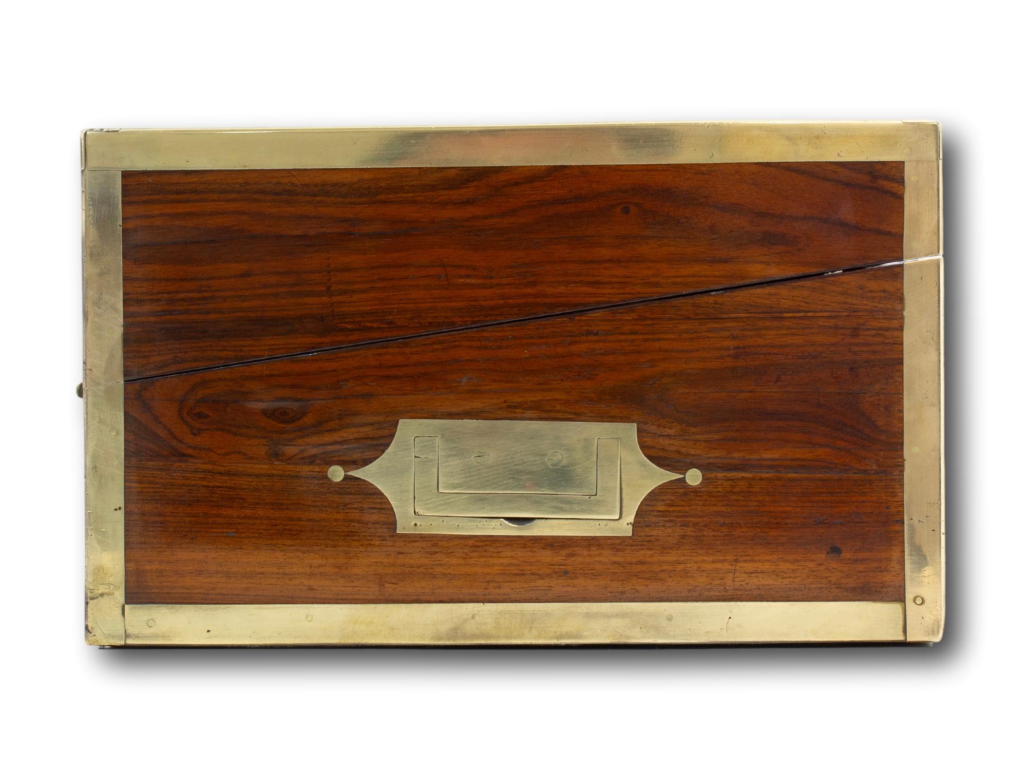 Caja de escritura georgiana de Kingwood de David Edwards con compartimento secreto en Bueno estado para la venta en Northampton, GB