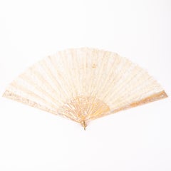 Georgian Lace Mother Of Pearl Fan Late 18th Century