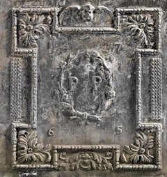 Georgian Lead Cistern Panel Dated 1765 with Marine Interest