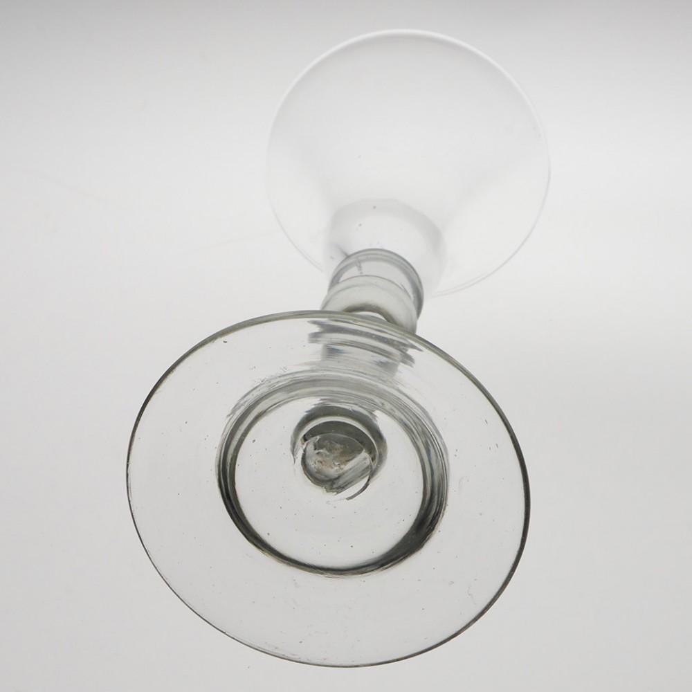 Georgian Light Baluster Wine Glass c1735 In Good Condition For Sale In Tunbridge Wells, GB