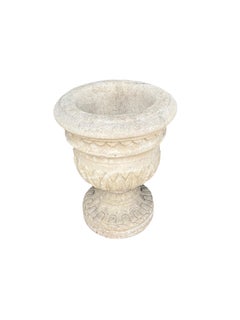 Georgian Limestone Urn From Wall Hall, Hertfordshire