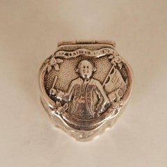 Georgian Louis XVI 18th Century Dutch Silver Snuff Box Scent Box 1782