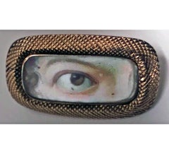 Georgian Lover's Eye Brooch, English, circa 1800