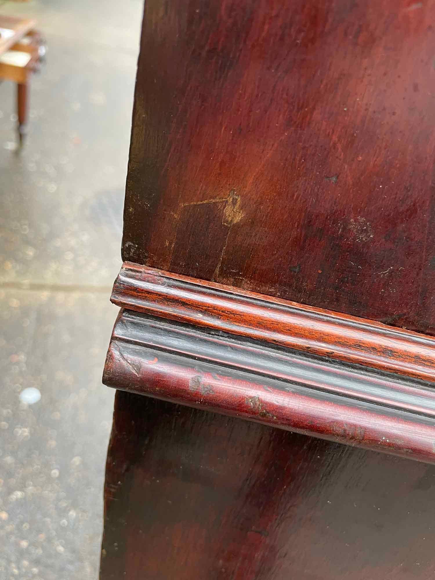 Georgian Mahogany 18th Century Library Secretaire Bookcase For Sale 3