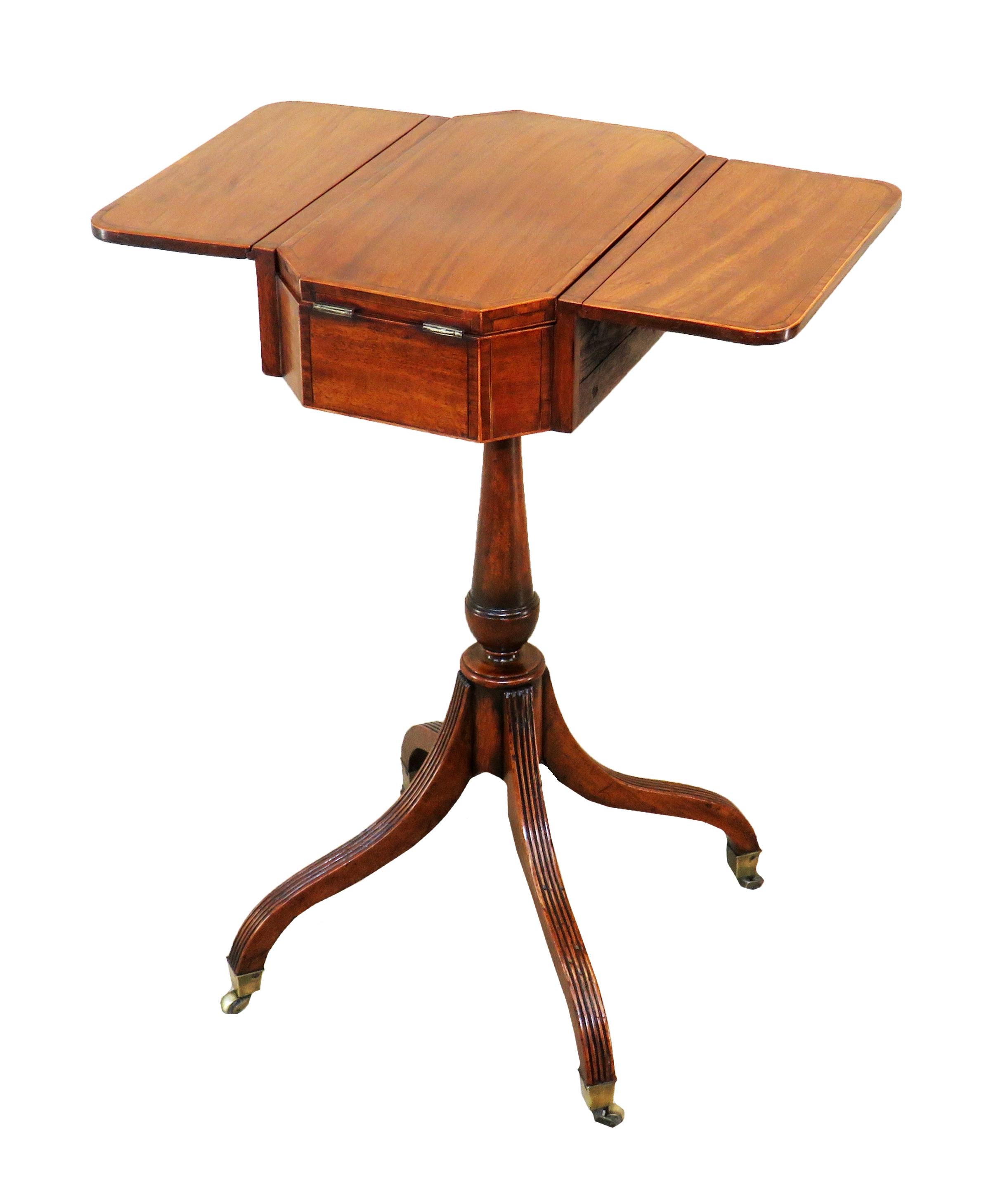 Georgian Mahogany 18th Century Occasional Work Table In Good Condition In Bedfordshire, GB