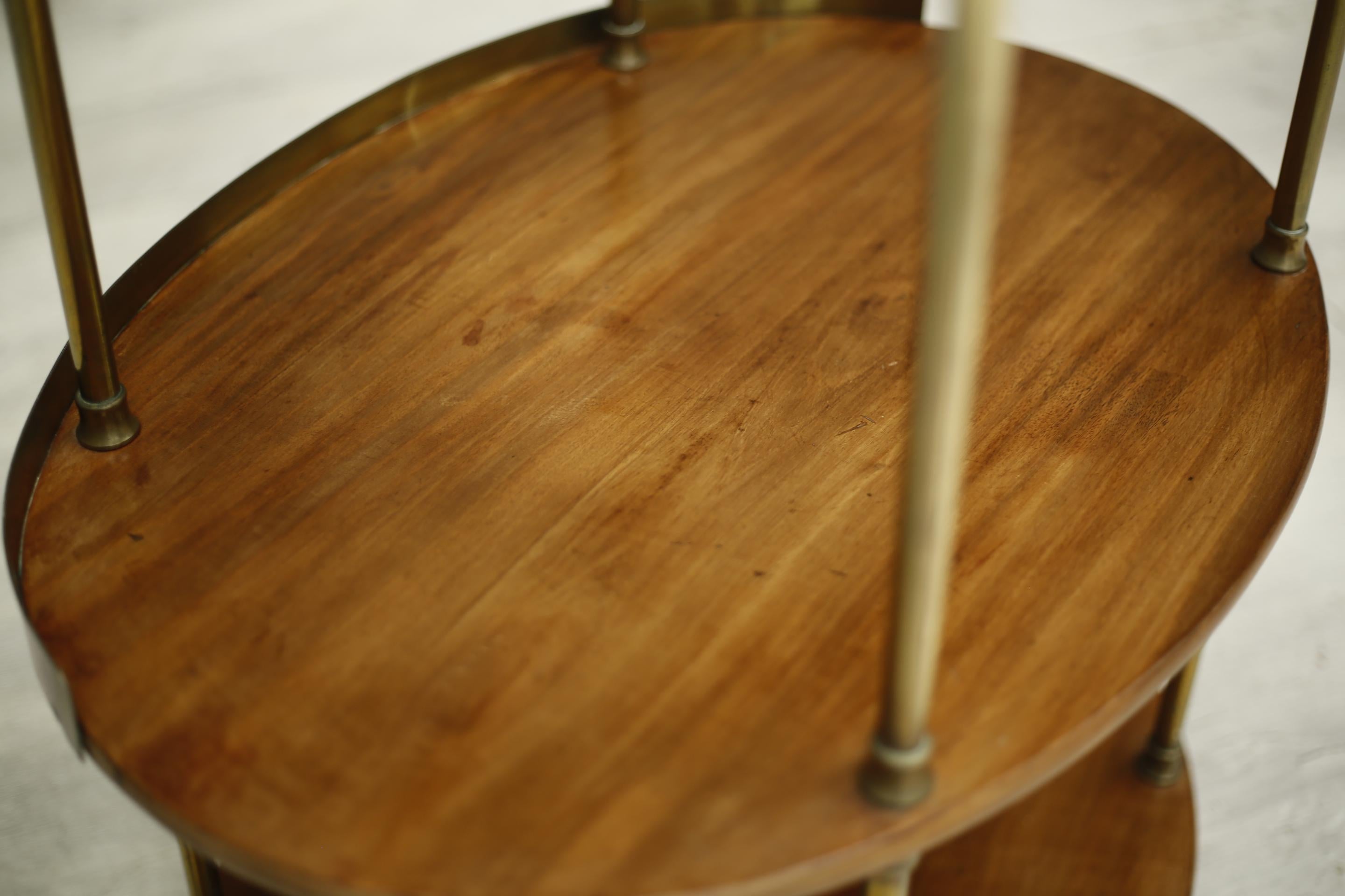 19th Century Georgian Mahogany and Brass Wash Stand