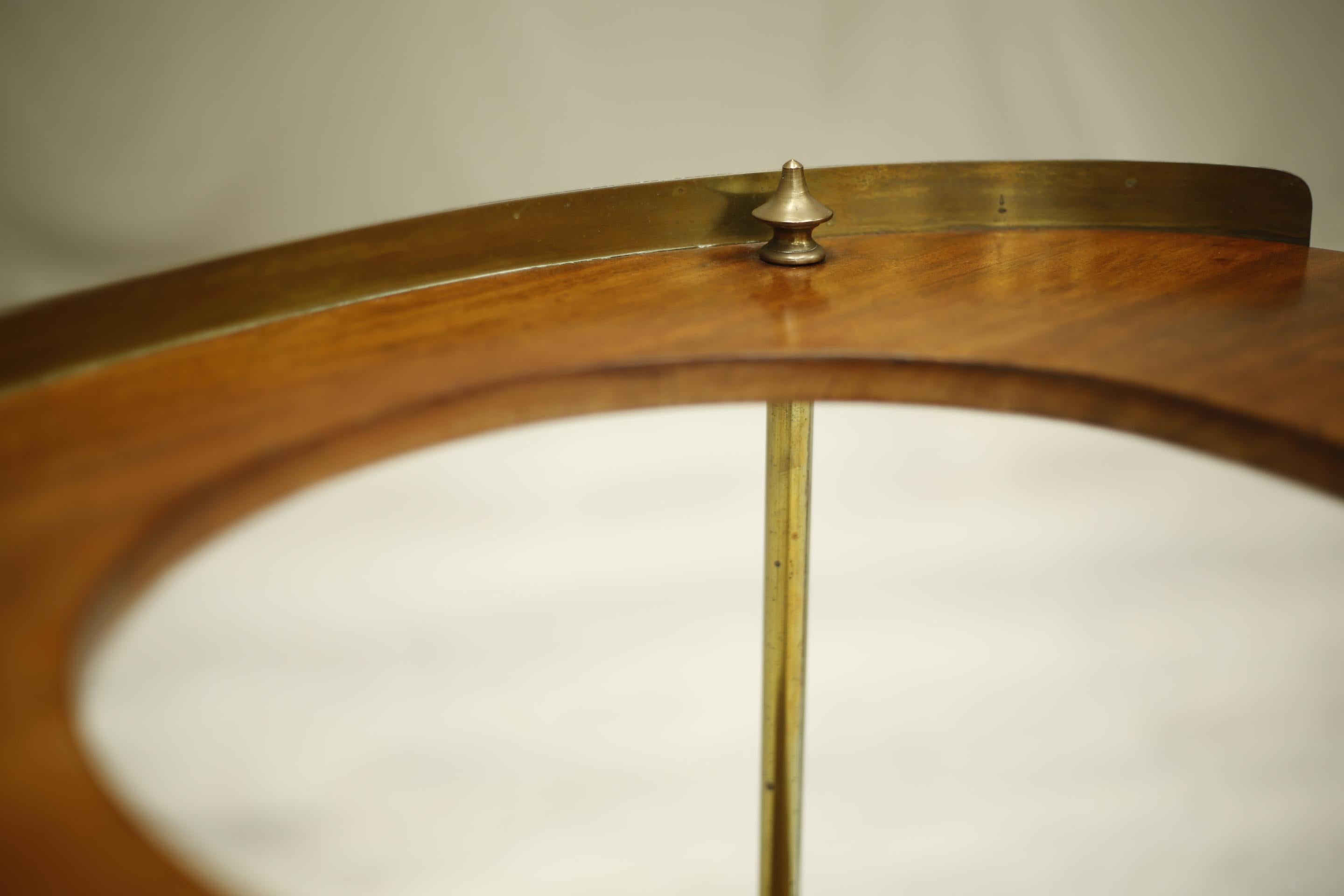 Georgian Mahogany and Brass Wash Stand 2