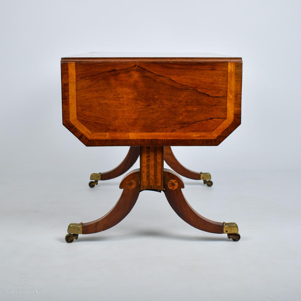 Georgian, Mahogany and Satinwood, Sofa Table, Circa 1810 For Sale 2