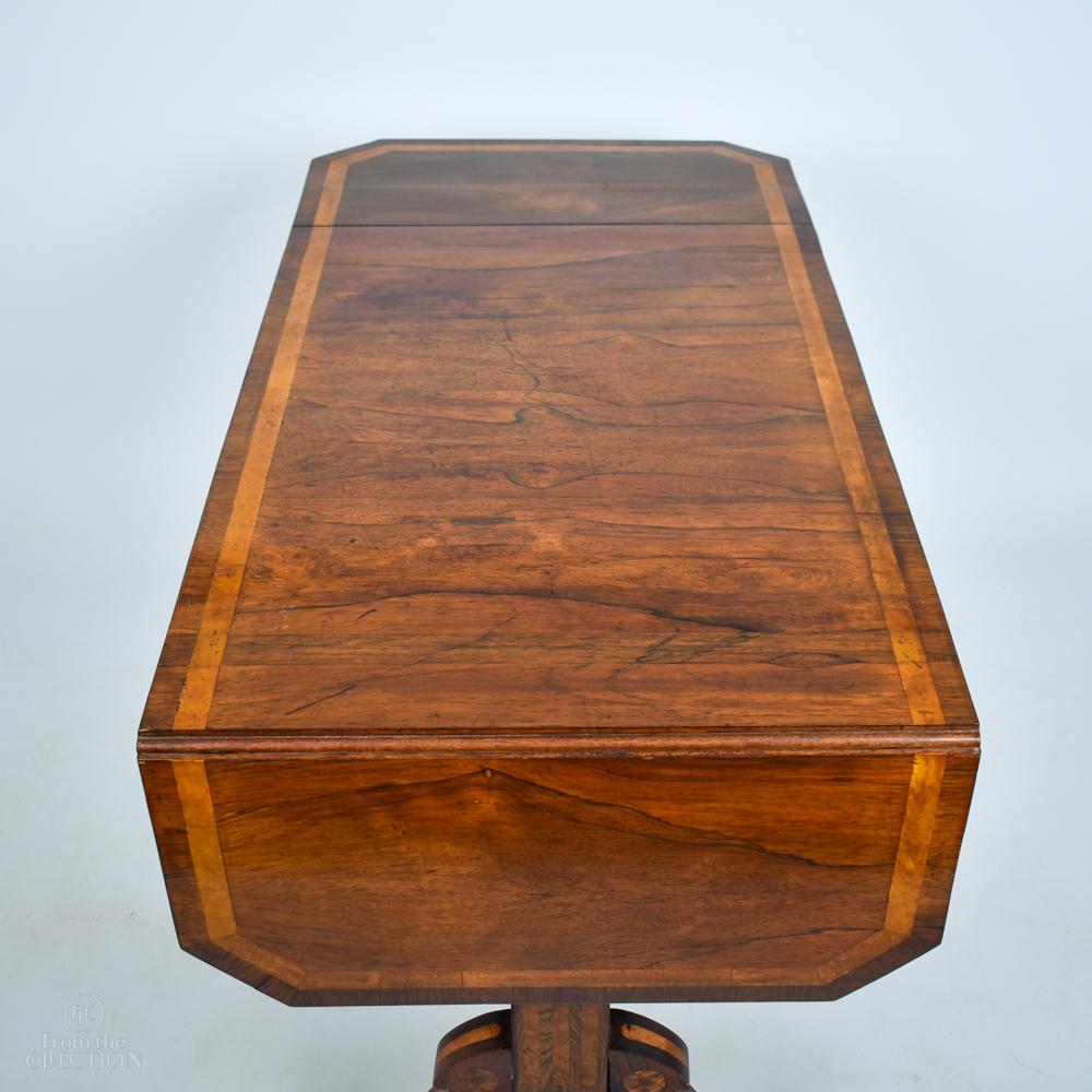 Georgian, Mahogany and Satinwood, Sofa Table, Circa 1810 For Sale 3