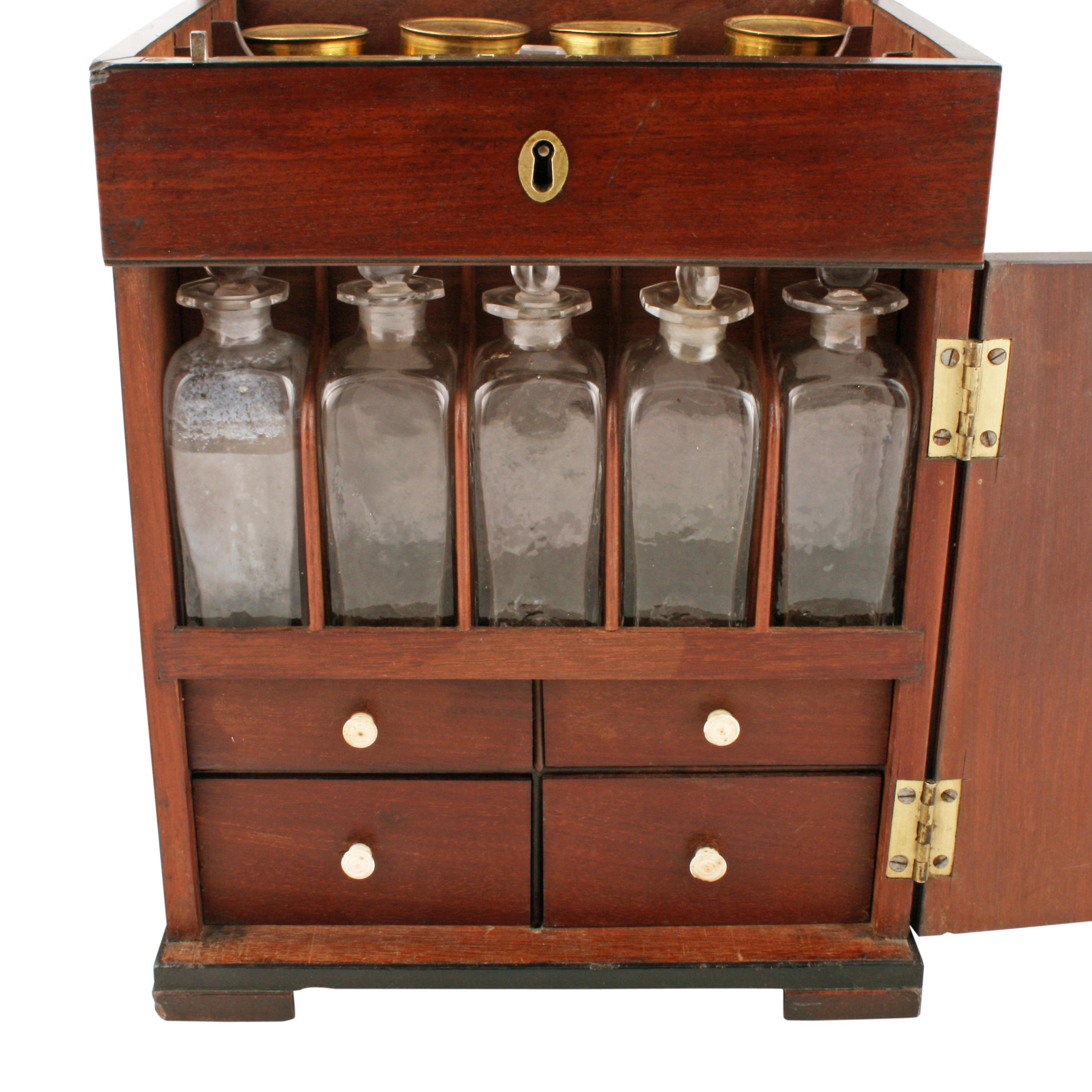 Georgian Mahogany Apothecary Cabinet In Good Condition In Newcastle Upon Tyne, GB