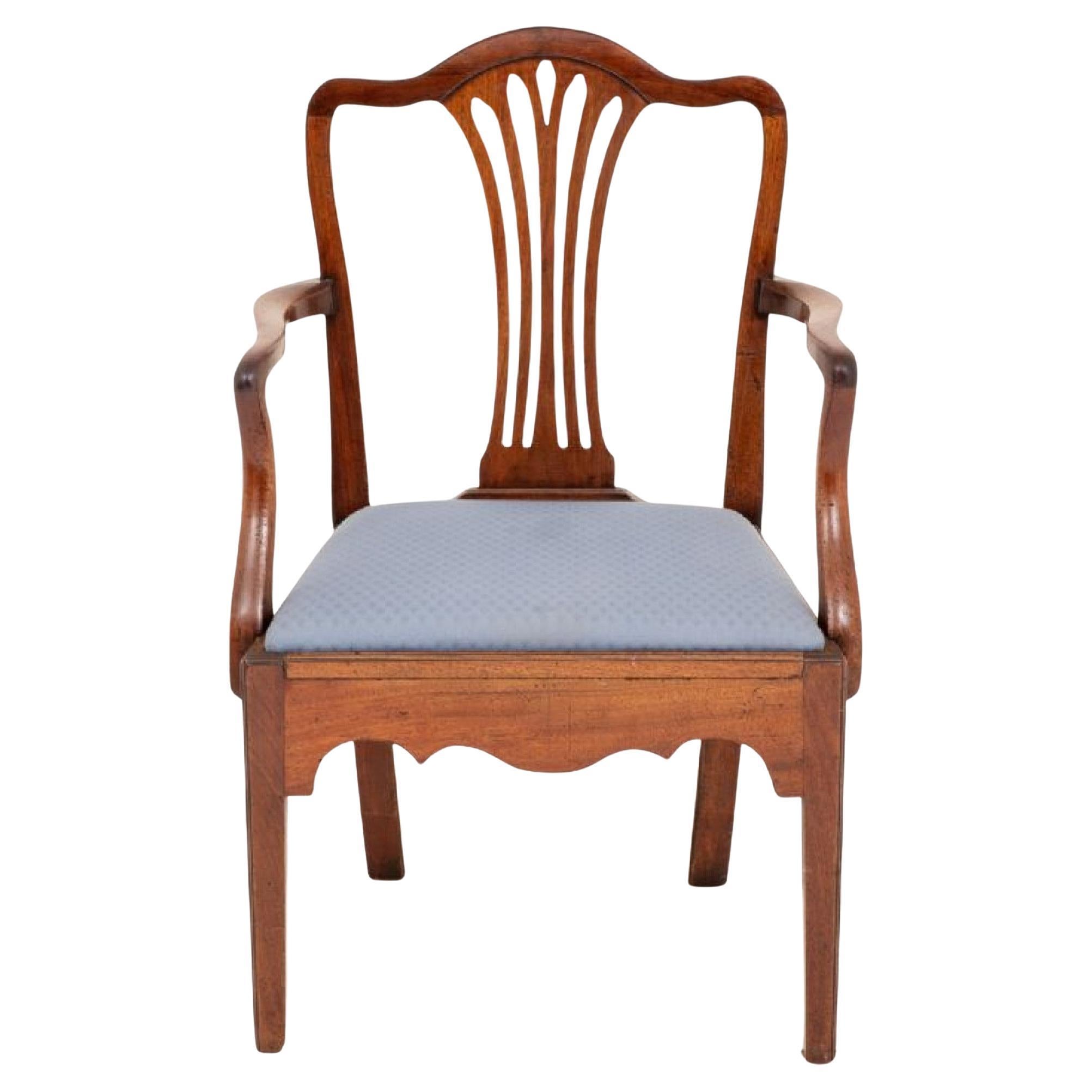 Georgian Mahogany Armchair circa 1800
