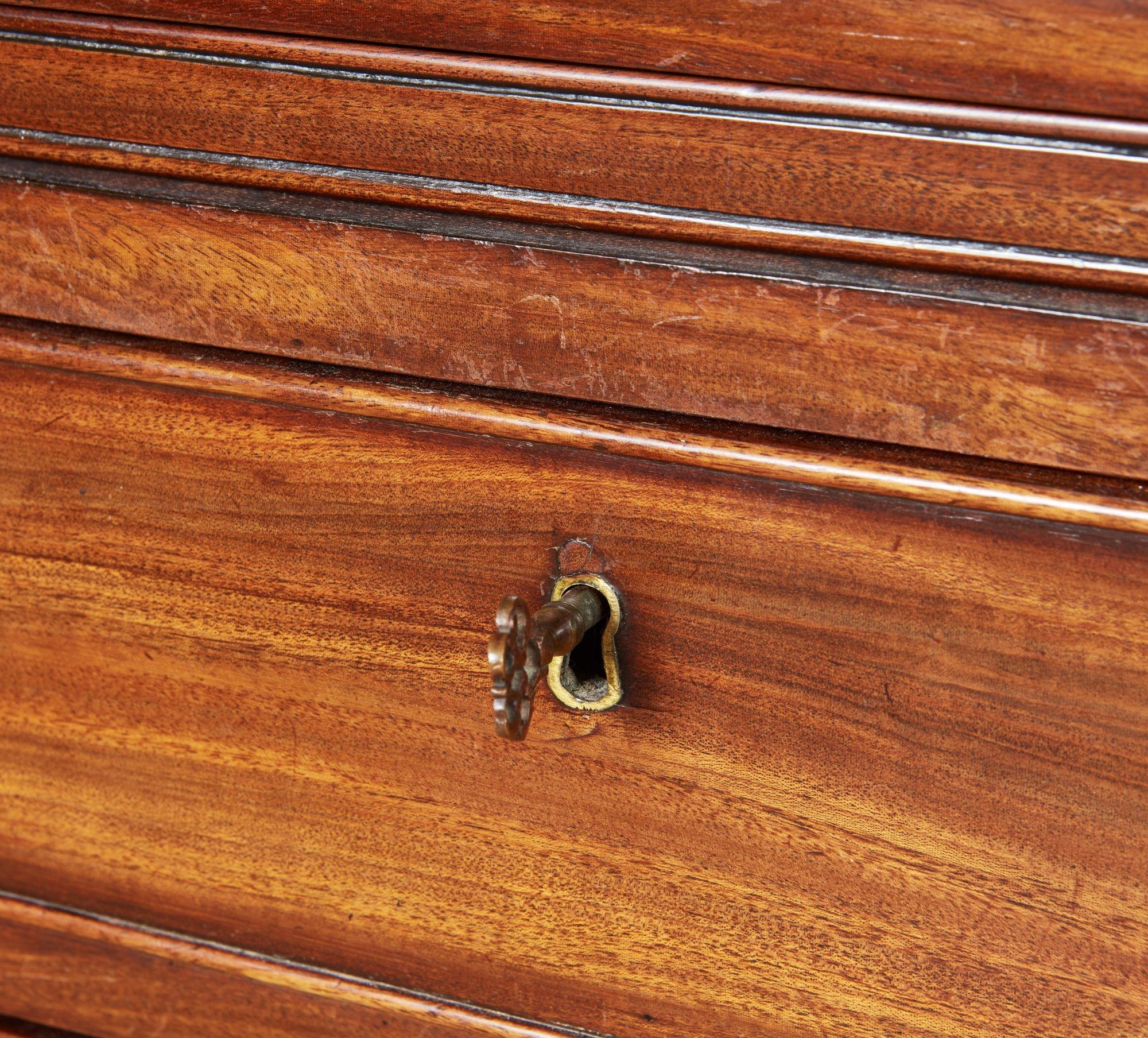 Georgian Mahogany Bachelor's Chest For Sale 9