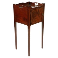 Georgian Mahogany Bedside Cabinet, Late 18th Century