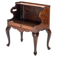 Antique Georgian Mahogany Bedside Cabinet Side Table Late C18th George III
