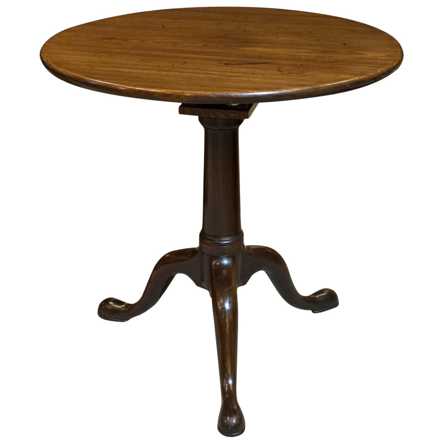 Georgian Mahogany Bird's-Cage Tilt-Top Table