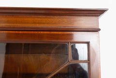 Georgian Mahogany Bookcase Cabinet Glazed 1860