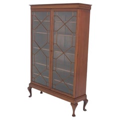 Armario librería georgiano de caoba esmaltado 1860