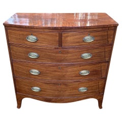 Georgian Mahogany Bow Front Chest of Drawers