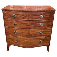 Georgian Mahogany Bow Front Chest of Drawers