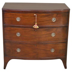 Antique Georgian Mahogany Bow Fronted Chest of Drawers