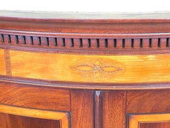 Georgian Mahogany Bowfront Corner Cupboard