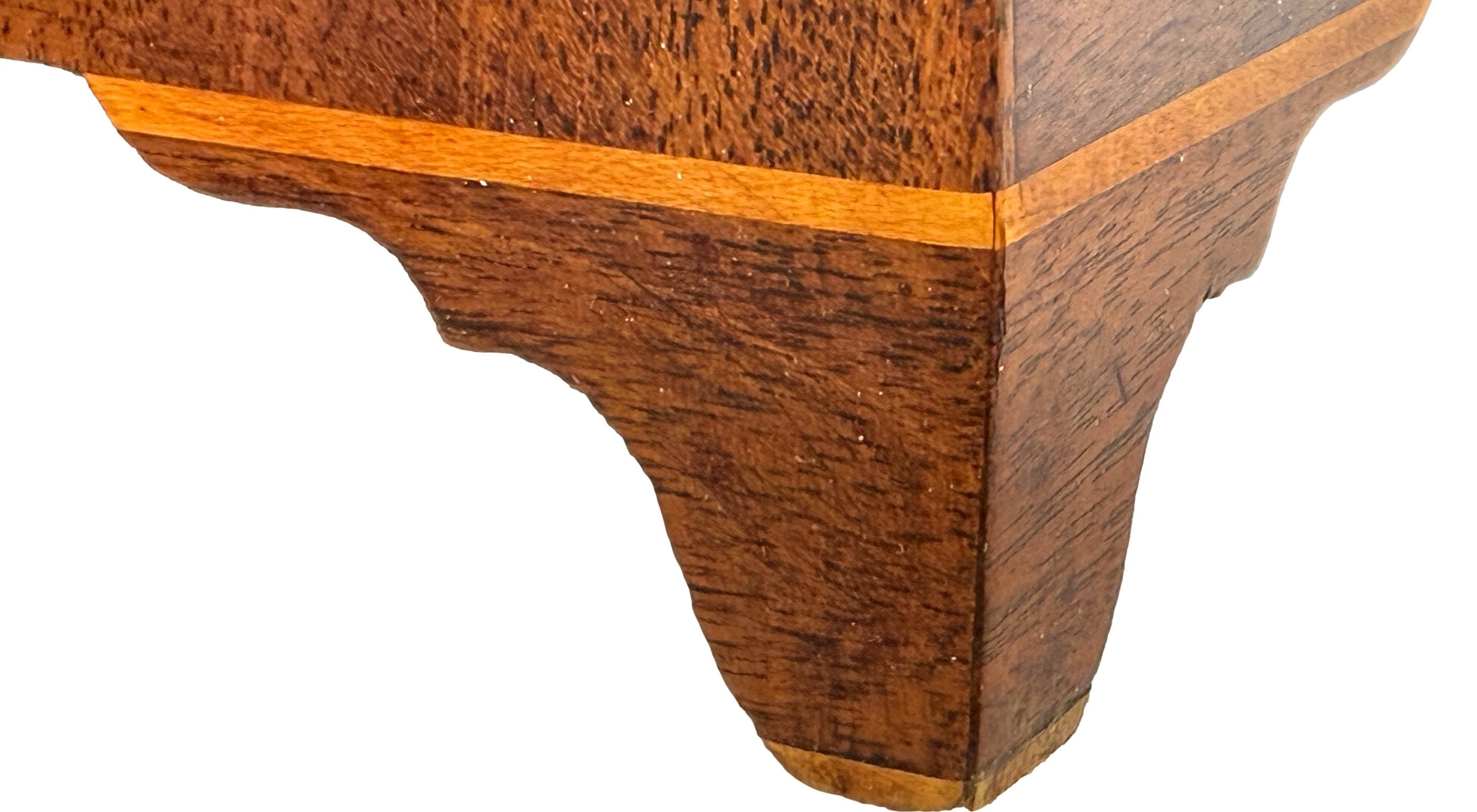 Georgian Mahogany Bowfront Dressing Table Mirror 1